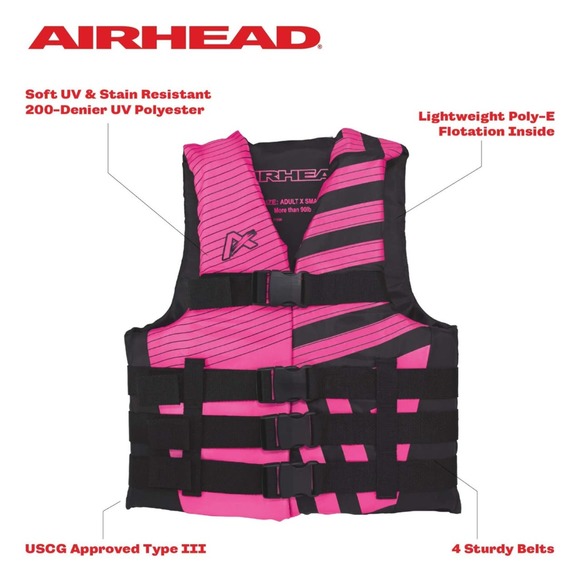Airhead Trend Life Jacket Women's Float Size 2X/3X, Coast Guard Approved Water - Picture 2 of 10